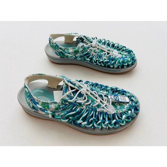 Keen Uneek Canvas Two Cord Sandals Green - Picture 3 of 4